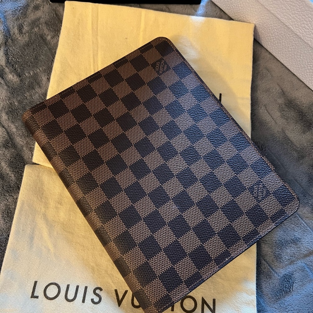 Louis Vuitton Damier Ebene Desk Agenda Cover
